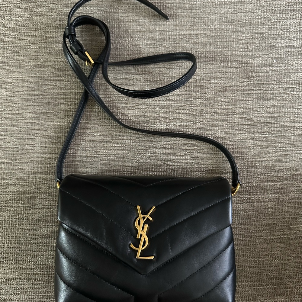 Yves Saint Laurent Quilted Black Crossbody Bag